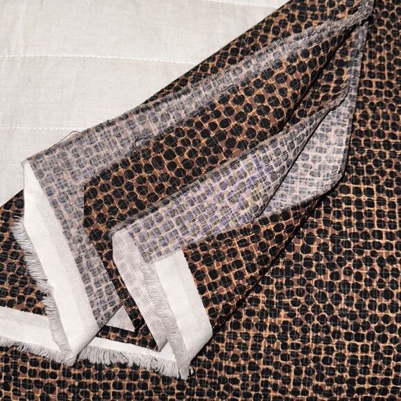 Keepsake CALICO Cotton Quilt Fabric Brown Black Tan Spotted Animal Print - Picture 4 of 4